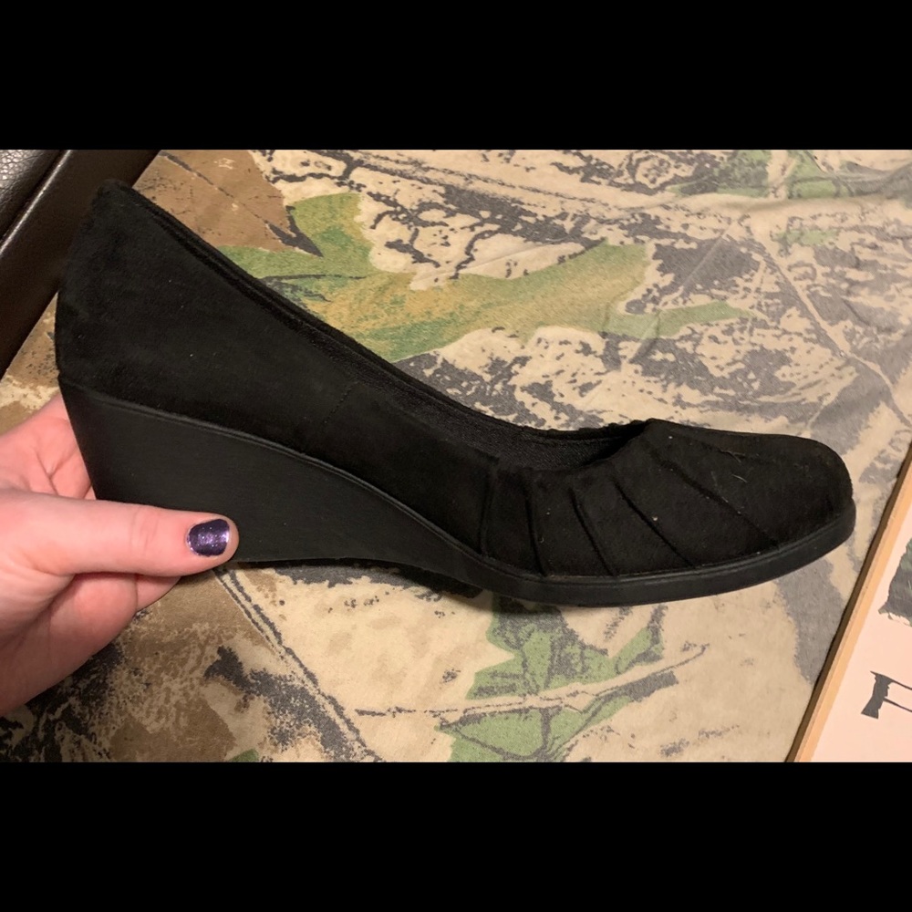 Black Dress Wedges